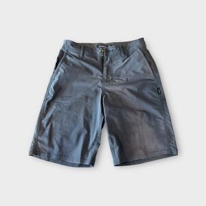 O'Neill Boys Hybrid Shorts Size‎ 25 Gray Rear Zipper Pocket 8" Inseam Surf Beach